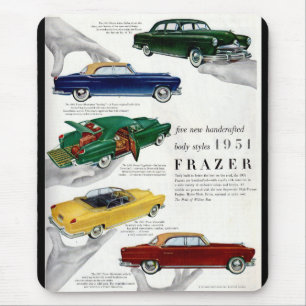 Mousepad 1951 Anúncio para automóveis Frazer