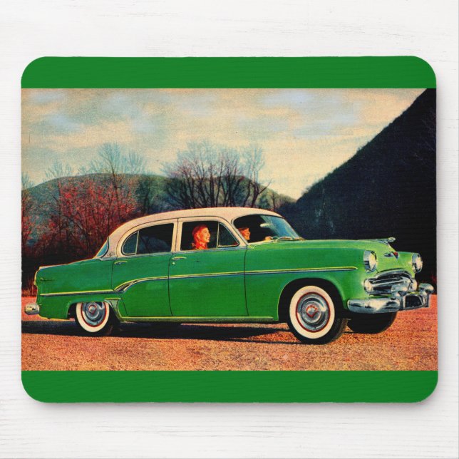 Mousepad 1954 Dodge Royal V8 em verde (Frente)