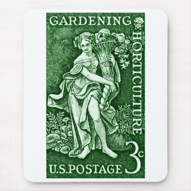 Mousepad 1958 Jardinagem + Carimbo Hortícola (Frente)