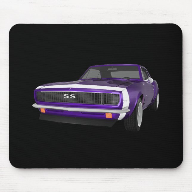 Mousepad 1967 Camaro SS: Finalidade Roxa: Modelo 3D: (Frente)