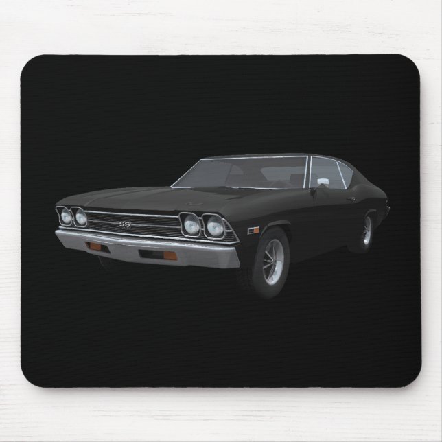 Mousepad 1969 Chevelle SS: Acabamento Negro: Boca-Cola (Frente)