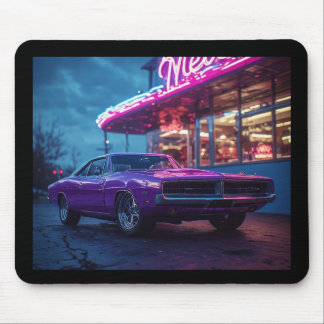 Mousepad 1969 Plum Crazy Purple Dodge Charger RT