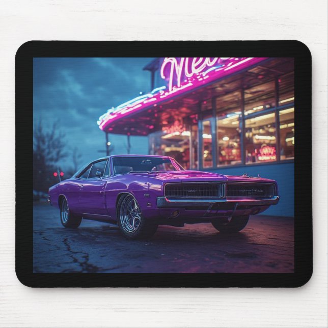 Mousepad 1969 Plum Crazy Purple Dodge Charger RT (Frente)