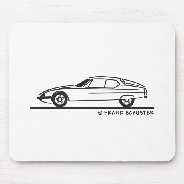 Mousepad 1970 - 1975 Citroën SM (Frente)
