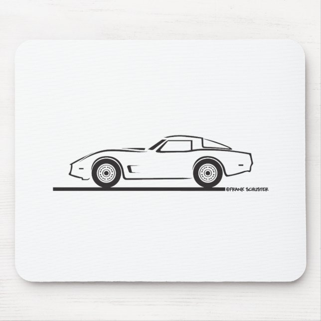 Mousepad 1980-82 Chevrolet Corvette (Frente)