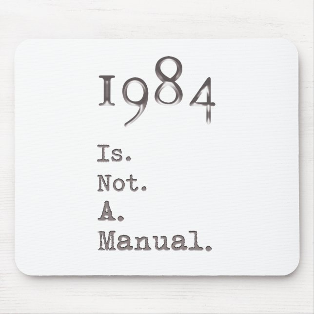 Mousepad 1984 Não É Um Manual (Frente)
