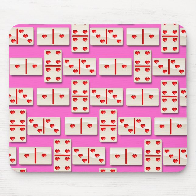 Mousepad 1-4-3 dominós do coração (Frente)