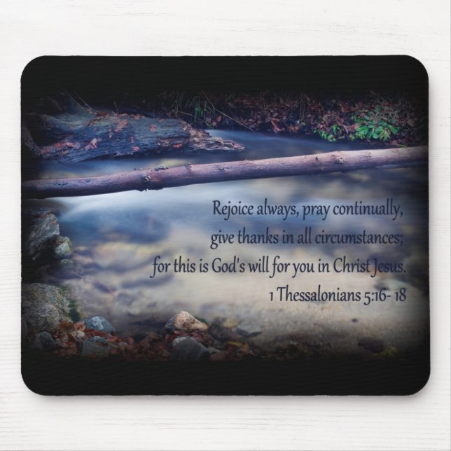 Mousepad 1 5:16 de Thessalonians - 18 (Frente)