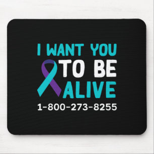 Mousepad 1 800 273 8255 - Dia de Prevenção do Suicídio - Su