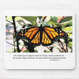 Mousepad 1 Corinthians 5:17 Espanhol Se algum homem estiver