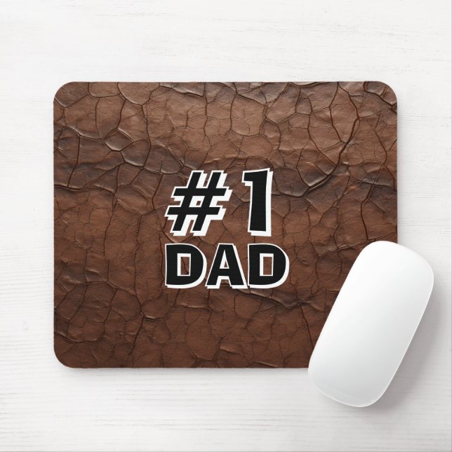 Mousepad #1 Dad Leather-look (Com mouse)