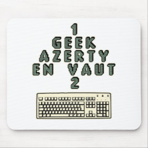 Mousepad 1 GEEK AZERY vale 2 - Jogos de motsT