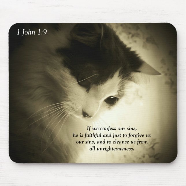 Mousepad 1 John 1:9 Fiel com Perdão (Frente)