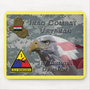 Mousepad 1rua Armor Div Iraque Combat Veteran