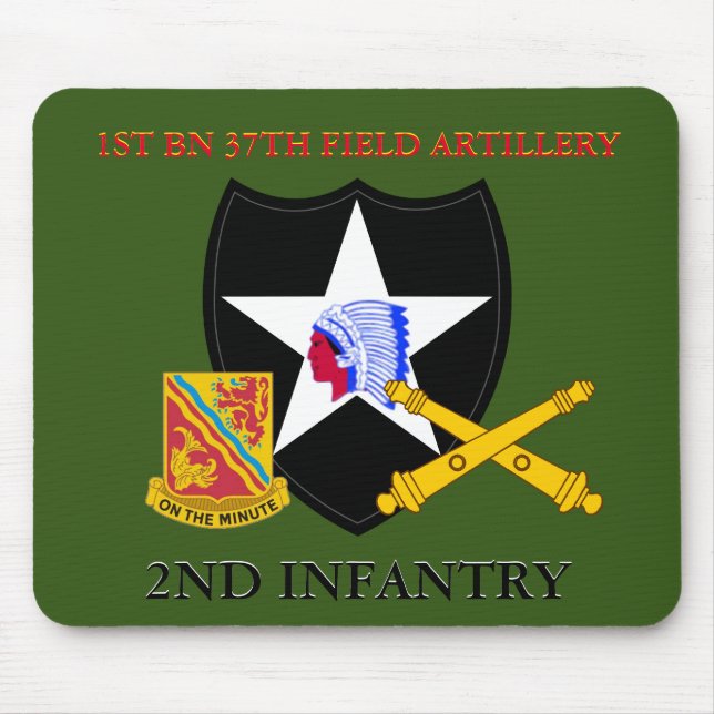 MOUSEPAD 1RUA BATTALION 37º CAMPO ARTILLERY SEGUNDO INFANTR (Frente)