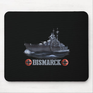 Mousepad 2ª Guerra Mundial - Navio de batalha alemão Bismar