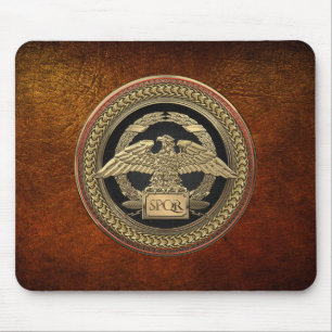Mousepad [200] Águia Imperial Romana Dourada sobre o Dourad