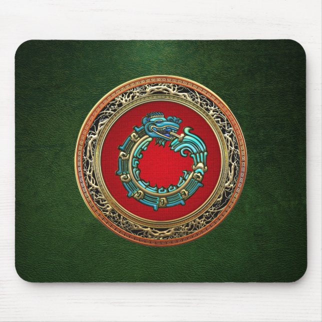 Mousepad [200] Deus Serpente Quetzalcoatl [Jade] (Frente)