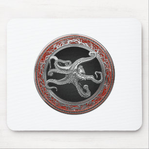 Mousepad [200] Octopus Silver Sagrado em Postura Defensiva