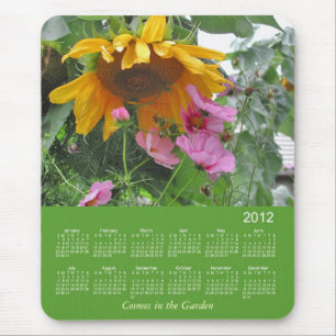 Mousepad 2012 calendários florais