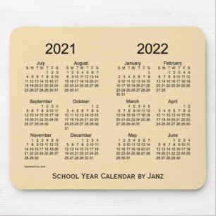 Mousepad 2021-2022 School Year Wheat Calendar by Janz