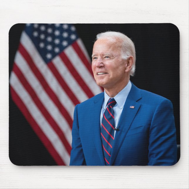 Mousepad 2021 Joe Biden Presidente dos EUA Retrato (Frente)