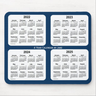 Mousepad 2022-2025 Caixa de Polícia Calendário Azul de 4 An