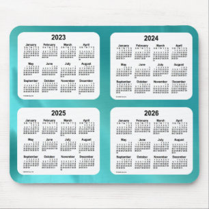 Mousepad 2023-2026 Calendário 2023 do Mundo da Água