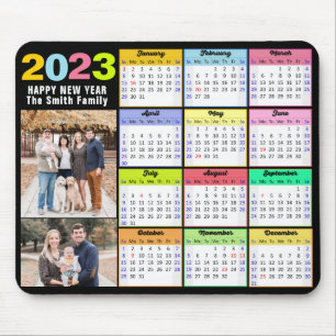 Mousepad 2023 Família Personalizada de Calendário 2 Foto Mo