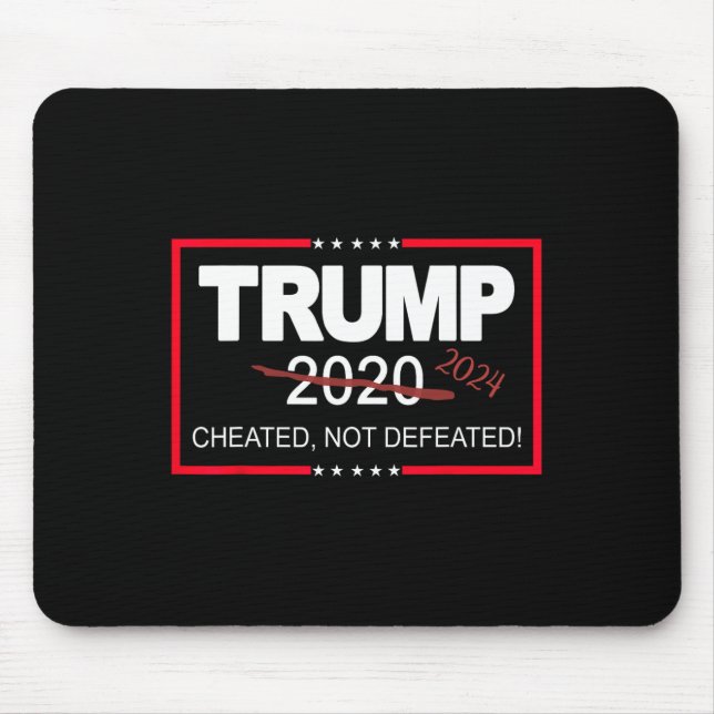 Mousepad 2024 Cheated Not Defeated Save And Take America Ba (Frente)