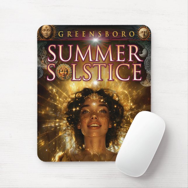 Mousepad 2024 Greensboro Summer Solstice Souvenir (Com mouse)