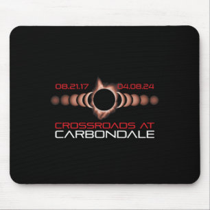 Mousepad 2024 Solar Eclipse Carbondale Illinois