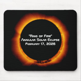 Mousepad 2026 Annular Ring of Fire Solar Eclipse