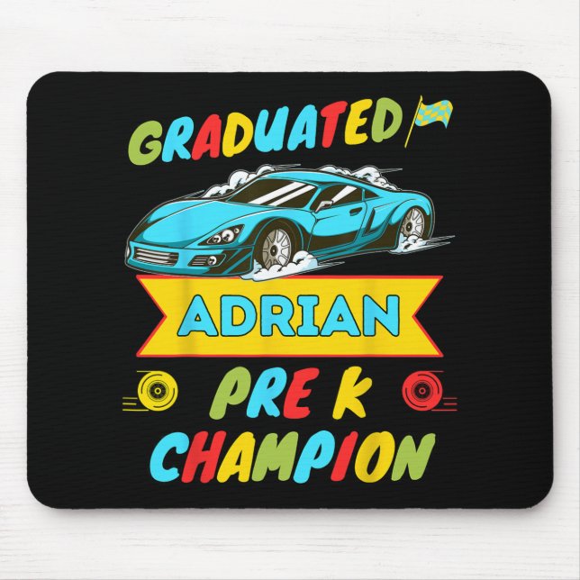 Mousepad 2026 Car Adrian Personalizado Último Dia Do Pré K  (Frente)