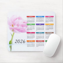 2026 Linda Penitência Rosa | Calendário Floral
