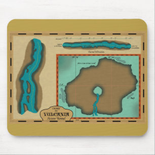 Mousepad 20.000 Mapas de Mouse do Túnel Vulcânia