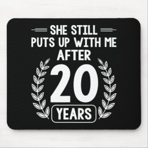 Mousepad 20 Anos De Casamento De Marido 20 Engraçado Annive