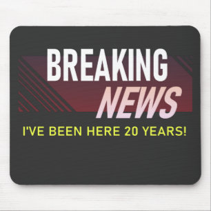 Mousepad 20 anos de trabalho Aniversário 20 funcionários