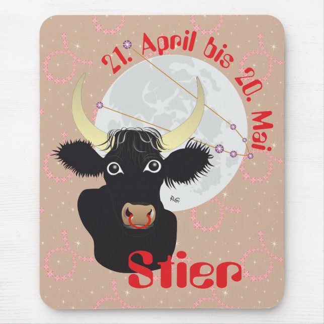 Mousepad 21 de abril bis 20. Mai Mausmatte (Frente)