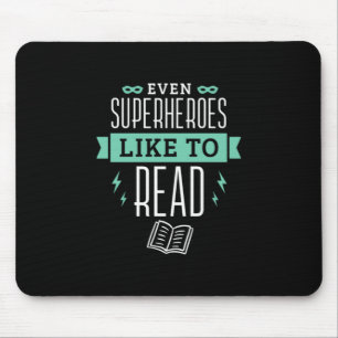 Mousepad 22.Até Os Super-Heróis Gostam De Ler