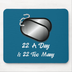Mousepad 22 Por Dia É 22 Demais Conscientização sobre Suicí