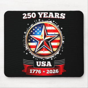 Mousepad 250 Aniversário EUA Estrela Patriótica