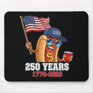 Mousepad 250 Anos 1776-2026 250º Aniversário Hotdog
