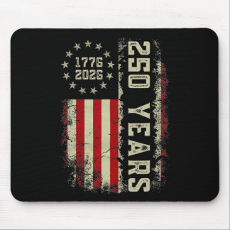 Mousepad 250 Anos América 1776 2026 Bandeira EUA 250º Indep