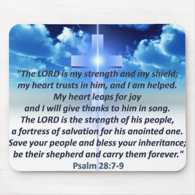 Mousepad 28:7 do salmo - 9 (Frente)