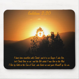 Mousepad 2:20 de Galatians Crucified com cristo