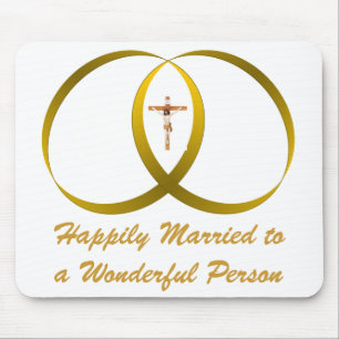 Mousepad 2 anéis e JESUS,