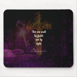 Mousepad 2 Corinthians 5:7 Bíblia Verse Citação Sobre Fé