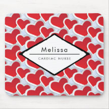 2 Enfermeiro Cadiac Corações Vermelhos Repetindo P