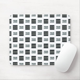 Mousepad 2 Logos Simples Logotipos Repetindo Branco